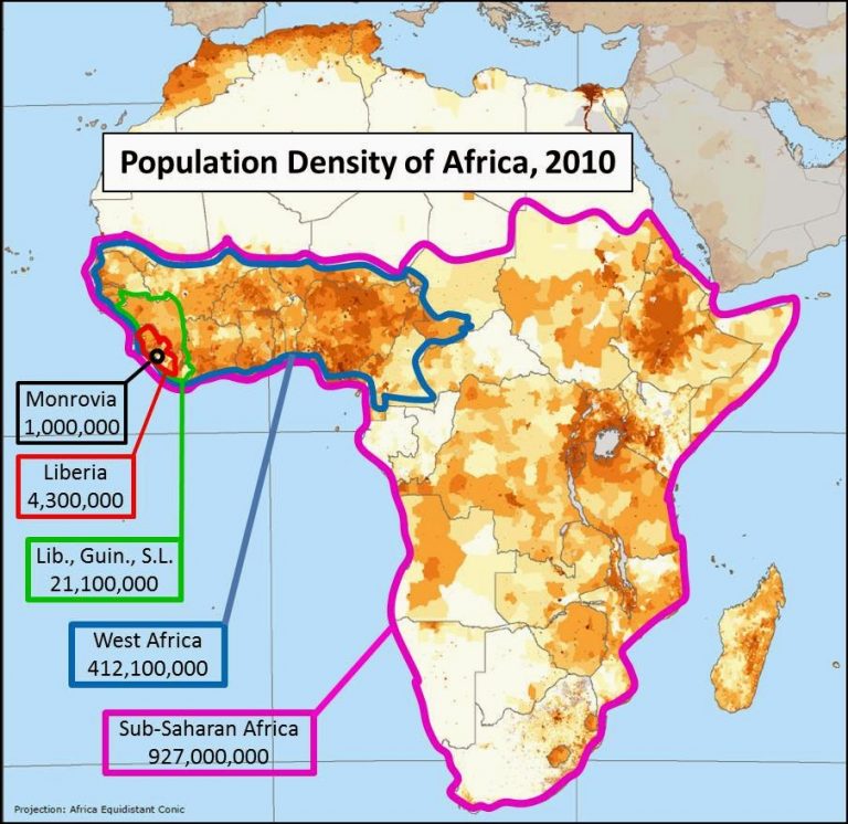 African Countries – Population (2018)