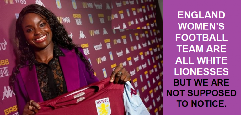 No such thing as Diversity in the England Women’s Football Team in 2022 Euros.